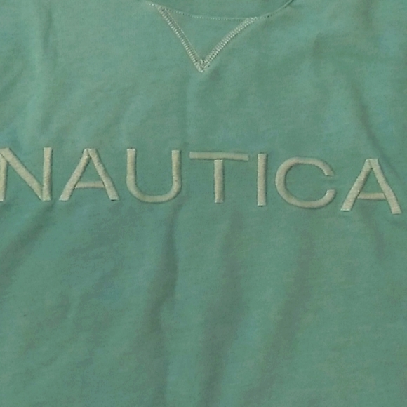 Nautica Men Spell Out Logo Pullover Crewneck Sweatshirt XLarge - Picture 4 of 5